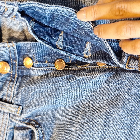 Zara Light Blue Straight Leg Jeans - Picture 4 of 12